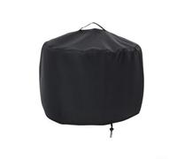 Heavy Duty Round Stove Cover With Top Handle For Outdoor Pizza Oven Waterproof 420d Material Guards Against Moisture Sun And Wind Black 71x117cm(420D:92 * 51cm)