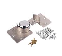 Heavy Duty Round Van Door Lock with 4.5mm Base, Weatherproof Outdoor High Security Padlock with 2 Keys for Garage, Shed, Gate, Storage Units & Trailers