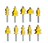 Heavy Duty Router Bits 8mm Wooden Shank Bit End Mill Woodworking Engraving Solid Milling Cutter Bit Straight Slot Milling Cutter for Wood PVC Mold Fiber Hard Circuit Board