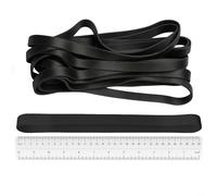 Heavy Duty Rubber Bands 20 Pcs Black Large Thick Elastic Rubber Bands 30x1.5CM Trash Can Band Rope Strong Durable Wide Wrapping Bands for Industrial Home Office School File Folders Garbage Can
