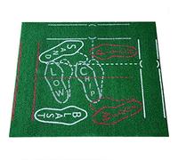 Heavy Duty Rubber Base Golf Practice Mat, Foldable Golf Hitting Mat Indoor Outdoor Portable PP Turf 5mm Foam No Installation Required