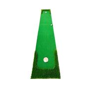 Heavy Duty Rubber Base Golf Practice Mat, Golf Putting Green Mat 10-Foot Indoor Outdoor Practice Mat With Auto Ball Return Slope Simulator Two Hole Sizes Foldable Memory Rubber Base