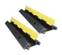 Heavy Duty Rubber Cable Protector Ramp for Asphalt & Concrete | Heavy Duty Rubber Cable Protector Ramp - 1102lbs Capacity for Safe Outdoor Use on Asphalt and Gravel Surfaces