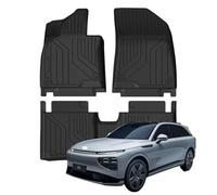Heavy Duty Rubber Car Floor Mats for Xpeng G9 2023-2025, All Weather Waterproof Floor Liners 3D Full Cover Floor Mats Carpet, Full Set Front and Rear Floor Mats