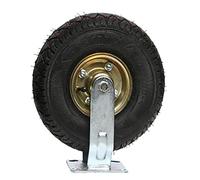 Heavy Duty Rubber Casters - 6 Inch Silent Industrial Wheels for Carts & Workbenches, Durable Low Center Design for Smooth Mobility