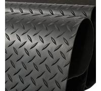 Heavy Duty Rubber Floor Mat, Non-Slip Waterproof Gym & Workshop Flooring, Industrial Runner, 5Ft x 10Ft (1.52m x 3.05m) for Parking and Exercise Areas