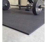 Heavy Duty Rubber Gym Mat 12mm | Large 6ft x 4ft (1.82 x 1.22m) Solid Rubber Flooring | Commercial Gym Flooring Mat for Home & Garage Gyms