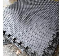 Heavy Duty Rubber Interlocking Floor Tile 1m x 1m x 17mm thick