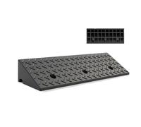 Heavy Duty Rubber Kerb Ramp Anti-Slip Driveway Threshold Curb Ramps for Pavements, Portable Lightweight Vehicle Car Ramp