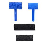 Heavy Duty Rubber Paint Roller for Unseamed Wood Texture Application On Interior Surfaces and Paint Roller Realistic Wood Pattern