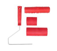 Heavy Duty Rubber Paint Roller for Unseamed Wood Texture Application On Interior Surfaces and Roller Long Time Rubber Applicators
