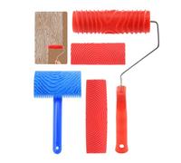 Heavy Duty Rubber Paint Roller for Unseamed Wood Texture Application On Interior Surfaces and Roller Long Time Rubber Applicators