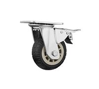 Heavy-Duty Rubber Swivel Casters for Industrial Furniture, Max Load 750kg, Silent, Durable, Wear-Resistant, Versatile Tire Tread Bands, Easy Replacement