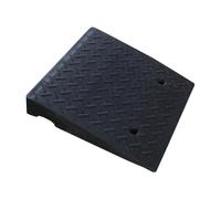 Heavy-Duty Rubber Wheelchair Curb Ramp for Home Steps, 3.54" Rise Height, 6600 lbs Load Capacity, Ideal for Cars, Wheelchairs, Bikes, Motorcycles