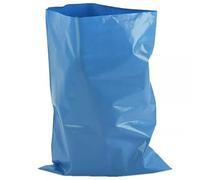 Heavy Duty Rubble Sacks 32L 20" X 30" Heavy Duty 32L Recyclable Builders Rubble Sacks | Durable Plastic, Blue/Black | Ideal for Construction, Home DIY, Firewood, Sand, Cement (100)