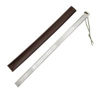 Heavy Duty Ruler,20Inch Steel Meter Rulers,Unit Measurement Inch&Cm,Self Ruler Defense Inch Centimeter Hand