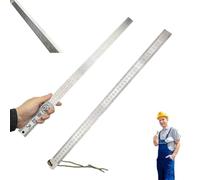 Heavy Duty Ruler,20Inch Steel Meter Rulers,Unit Measurement Inch&Cm,Self Ruler Inch Centimeter Defense Hand