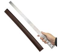 Heavy Duty Ruler,20Inch Steel Meter Rulers,Unit Measurement Inch&Cm,Self Ruler Inch Centimeter Defense Hand