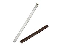 Heavy Duty Ruler - Unit of Measurement: Inch & Cm, 20" 50cm Stainless Steel Meter Stick, Heavy Duty Ruler Thick 5MM, Centimeter Inch Dual Scale Measuring Tool for Easy (1 PCS)