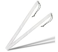 Heavy Duty Ruler - Unit of Measurement: Inch & Cm, 20" 50cm Stainless Steel Meter Stick, Heavy Duty Ruler Thick 3.5/5MM, Centimeter Inch Dual Scale Measuring Tool for Easy (2P, 5MM Thick)