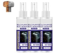 Heavy Duty Rust Removal for Metal, Highly Concentrated Steel Rust Remover, Multipurpose Rust Remover Spray, Powerful Rust Stain Remover for Various Stainless Steel, Metals Furniture (3PC)