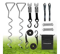 Heavy Duty RV Awning Tie Down Kit, Campers Awning Anchors Accessories