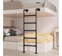 Heavy Duty RV Bunk Bed Ladder - Wall Mounted Metal Loft Ladder, Multi-Purpose Emergency Fire Escape Ladder, Available in 4ft, 5ft, 6ft, 7ft, 8ft Options