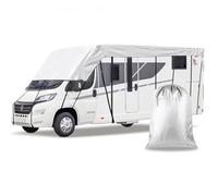 Heavy Duty RV Roof Cover, Camper Cover Waterproof & Sun Protection, Oxford Cloth Waterproof Travel Trailer Cover for Class A/B/C Motorhomes Travel Trailers Truck(Grey,16x10ft)