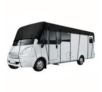 Heavy Duty RV Roof Cover, Lightweight Waterproof Camper Cover, Waterproof & UV Resistant Protection for Motorhomes, Travel Trailers, Camper Vans, Truck Campers (Black, 7.5 * 3M)