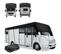 Heavy Duty RV Roof Cover, RV Roof Cover for Winter, Waterproof & UV Resistant for RVs, Popup & Truck Campers Skirting, Class A/B/C Motorhomes, Fits 24-27ft Travel Trailers (Black,11m*3m / 38ft*10ft)