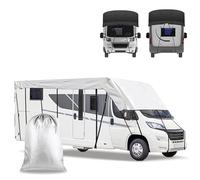 Heavy Duty RV Roof Cover, RV Roof Cover for Winter, Waterproof & UV Resistant for RVs, Popup & Truck Campers Skirting, Class A/B/C Motorhomes, Fits 24-27ft Travel Trailers (Silver,10m*3m / 34ft*10ft)
