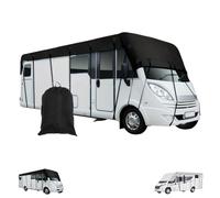 Heavy Duty RV Roof Cover, Waterproof and Robust Roof Cover for Class A/B/C Motorhomes, RV Roofs Covers for Winter, for Camper & Travel Trailers, 16ft to 40ft RVs (Black,11 * 3m)