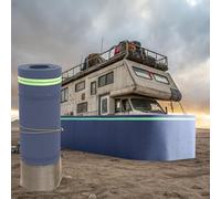 Heavy Duty RV Skirting for Wind Proof Insulation, High-Density Fiberboard Travel Trailer Cover for Desert Beach Protection