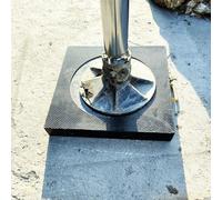 Heavy-duty Rv Stabilizing Jack Base Pads, 3 4 5 6 7 8 10 CM Thick Stackable Outrigger Pad for Camping Trailer Motorhome Blocks Mat, Crane Wrecker Landing Gear Support Plate(B,50x50x6cm/19.7x