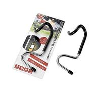 Heavy Duty S Hook Hanger Non-Slip Lantern Hook for Tent Poles 20-25mm Chrome Steel Utility Hanger for Camping Hiking Garden Garage - 3kg Capacity