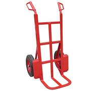 Heavy Duty Sack Truck for Rough Terrain, Garden Sack Barrow, Sack Trolley with Solid Rubber Wheels, 350kg Capacity