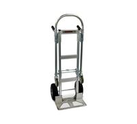 Heavy Duty Sack Truck, Steel Industrial Folding Hand Trolley 2 in 1 Multifunctional Dolly with Pneumatic Wheels