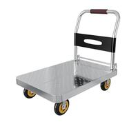 Heavy-Duty Sack Truck with 4 Quiet Wheels - Ideal for Home & Construction - Compact Lightweight & Easy to Transport - Perfect Hand Truck for Factories and Warehouses