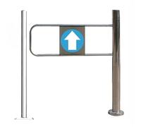 Heavy-Duty Safety Gate for Store Entrances, Commercial Swing Door Barrier Prevents Unauthorized Access at Business Entry Points