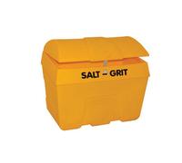 Heavy Duty Salt Bin + Hasp Ylw 400L
