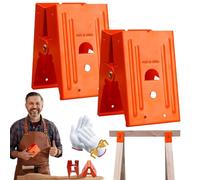 Heavy-Duty Sawhorse Bracket with Down Clamp, Saw Horses with Anti-Slip Gripping Teeth, Work Horse, Durable and Easy-to-Use, Perfect for Construction Sites, Home Renovations (1pc)