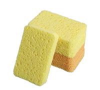 Heavy Duty Scouring Pads-Natural Carpenter's Cotton-Abundant Air Bubbles and High Water Absorption Capacity,Stain Removal,Household Scrubber for Kitchen, Bathroom and Home Cleaning (Pack of 5)