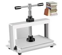 Heavy Duty Screw Binding Bookbinding Press Machine, Manual Flat Paper Press, 1500kg Pressure, for Documents, Banknotes, Vouchers,Checks A4