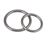 Heavy Duty Seamless Round Rings Smooth Solid O Ring 304 Stainless Steel for Rigging Marine Boat Hammock Yoga Hanging Ring M3-M8(M6x35(1pcs))