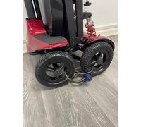 Heavy Duty Security Chain Lock with Key, Folding Mobility Scooter Anti-Theft Protection, Metal Iron Construction