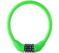 Heavy Duty Security Lock for Bicycles Featuring 11 5mm Composite Steel Wire Cable and Zinc Alloy Lock Core, Double Sided Keys to Prevent Picking, Resistant (GreenB)
