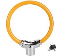 Heavy Duty Security Lock for Bicycles Featuring 11 5mm Composite Steel Wire Cable and Zinc Alloy Lock Core, Double Sided Keys to Prevent Picking, Resistant (OrangeA)