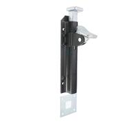 Heavy Duty Security Metal Foot Operator Gate Door Latch Bolt 200mm 8” Epoxy Black Finish Suitable for Garden Gate, Shed Door, Stable Door Garage Door Lock