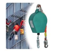 Heavy Duty Self-Retracting Lifeline, 30M Safety Lanyard with Double Locking System, Reliable Fall Arrester for High-Altitude Work, Supports Up to 150KG