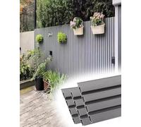 Heavy Duty Semi-Open Fence Panels for Yard Privacy and Deck Railing, Low Maintenance Waterproof Wall Partition